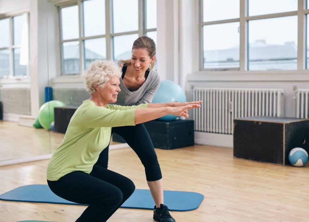 Personal Training for Women Over 50: Customized Fitness That Respects Your Body 1 older women training